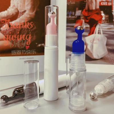 China JL-RL006 Roll-on Bottle  Plastic Eco-Friendly Refilled Eye Serum 6ml 10ml 12ml 15ml Massage Viberation Roll on Bottle for sale