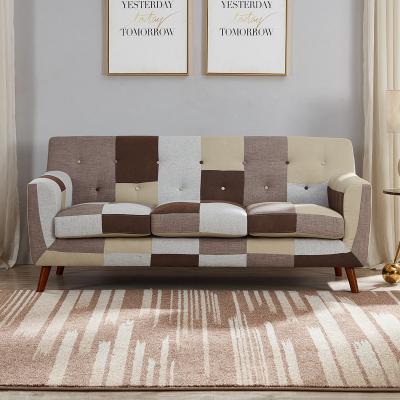 China Wholesale High Quality Living Sectional Piece Upholstered Patchwork Fabric Sofa for sale