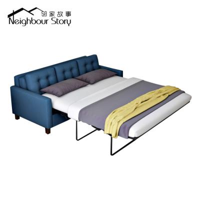 China Foldable American Folding Sofa Bed Living Room Furniture, Metal Mechanism Sleeper Sofa, Style Fabric Sofa Cum Bed for sale