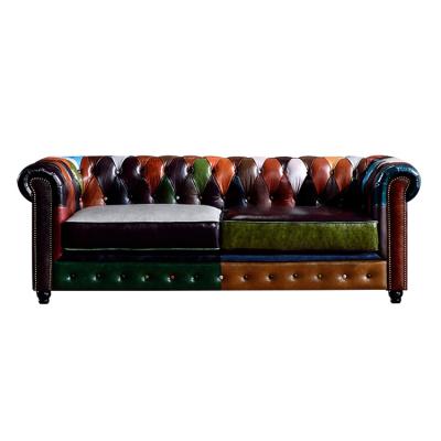 China Adjustable American Country Synthetic (Other) Color Leather Sofa, Living Room Bar KTV Club Sofa for sale