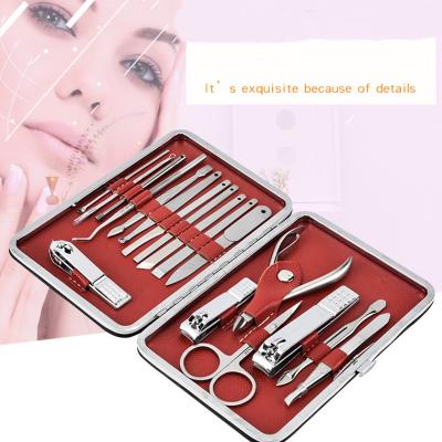 China Protable Customized Stainless Steel Nail Clippers Cutter Nail Care Kit Manicure Set for sale