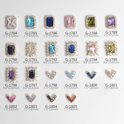 Κίνα High Quality Multi Nail Art Fancy Rhinestone Crystal Stone Decoration Design Flatback Shape Glass Decoration προς πώληση