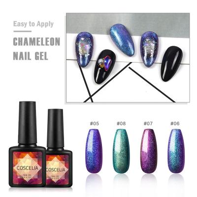 China Pop Color UV Gel Paint Nail Gel Set Soak Off Nail Art Uv Led 10 Colors Glitter Pure Gel Paint Nail Polish for sale