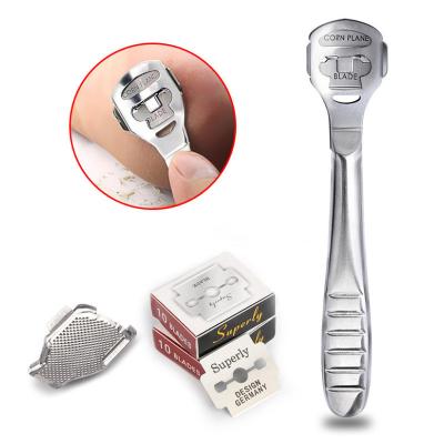 Κίνα Nail Skin Remover Heel Remover Stainless Steel Nail Skin Remover Daily Callus Pedicure Razor Dead Hard Cutter With Skin Rub προς πώληση