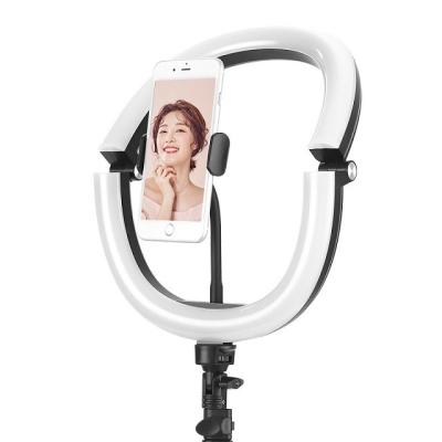 China Portable Mini Light 12inFolding Photo Photography Tripod Ring Light Dimmablefill Light Led Beauty Vibrato Mobile Phone Live Broadcast for sale