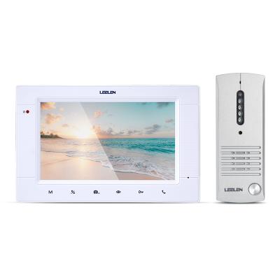 China Waterproof / Video Door Kit 305M Villa wtirh LEELEN 7 Inch HD Waterproof Color Touch Screen Storing Picture Function for sale