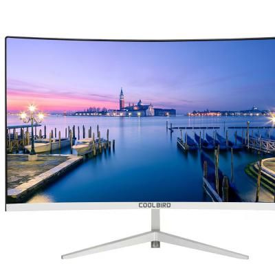 China Amazon hot selling non curved 23.8 1920*1080 IPS curved boarderless IPS 75hz refresh rate desktop 24 inch computer monitors for sale