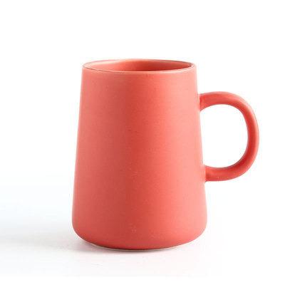 China Wholesale 450ml Viable Solid Color Matte Simple Ceramic Mug With Handle Coffee Mug Custom Ceramic Mugs for sale