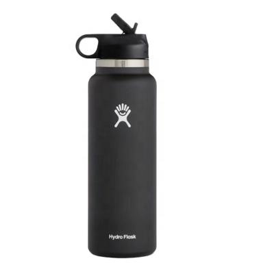 China High Quality PORTABLE Hydroflask Thermos Private Label 40oz Stainless Steel Vacuum Insulated Water Bottle Flask With 12 Lids for sale