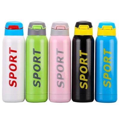 China PORTABLE Water Bottle Manufacturing Stainless Steel Vacuum Insulated Sports Bottle Portable Sippy Bottle With Flip Lid for sale