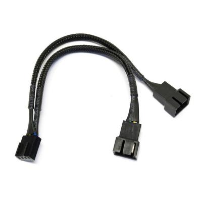 China PC Fan 4 Pin PWM Y Splitter Electronic Extension Cable 30cm for sale