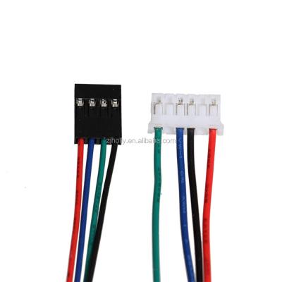 China 3D Printer Accessories 1M DuPont Line 4pin Four-lead Motor Connector Adapter Electronic Bi-Phase Extension Cable For 42 Stepper Motor for sale