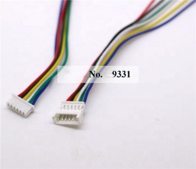 China Electronic GH 1.25 6 Pin Male And Female Connector Plug 150mm Wires Cables for sale