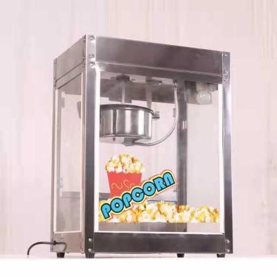 China Commercial Electric Powered Stainless Steel Body Automatic Control Popcorn Machine 8OZ for sale