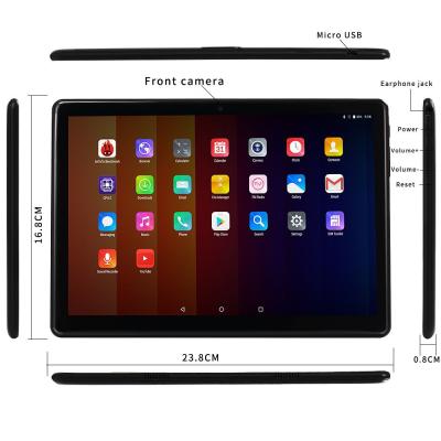 China High Quality Drop Resistance 10 Inch 4G Lte 2G+32G Storage Android Tablet PC Octa Core Drawing Tablet for sale