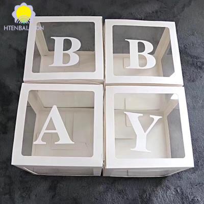 China Gift Toy Baby Bouquet Boxes Love Letter Balloons Paper Box Set Party Supplies Happy Birthday Balloon Surprise Box for sale