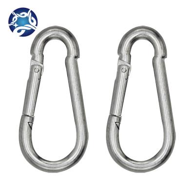 China Heavy Industry D Shape Screw Carabiner And Squash Design Metal Climbing Clip Hook for sale