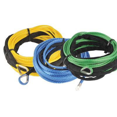 China ATV/UTV Winch Rope Extension ATV Winch Cable Rope Synthetic Towing Rope For Road Tool for sale