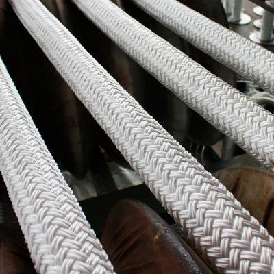 China NYLON Other Marine Supply Nylon Braided Double Rope 6-160mm Diameter For Mooring Boat Rope for sale