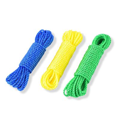 China Bundle Rope PP Rope 3 Strand 16mm High Cost Effective Polypropylene Rope 4mm etc. colored for sale