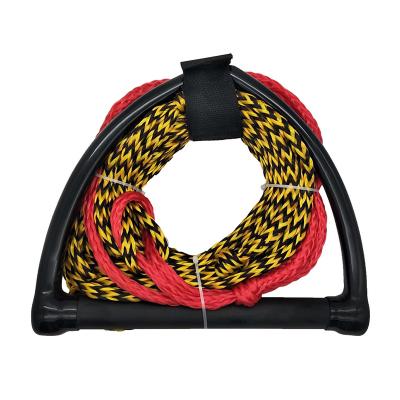 China Factory wholesale unisex pp braided Water Ski Rope Safety Rope With Eva Handle Floater Surfboard Rope for sale