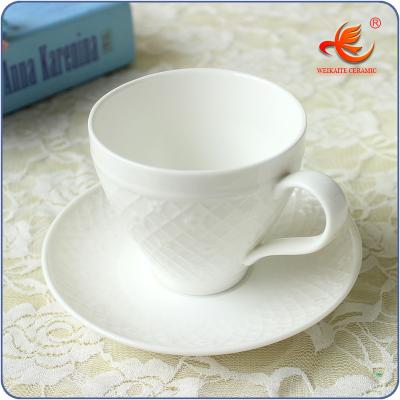 China WKT008W 220ml Different Types Viable White Porcelain Coffee Mug for sale