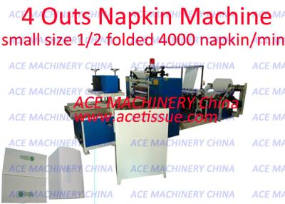 China Italy Taiwan Design Napkin Tissue Paper Machine with 4200 Napkins/Min Output Single Fold Design for sale