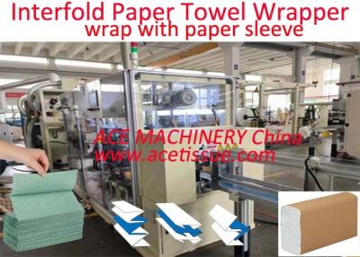 China 15-30 Pack/min papier handdoek verpakkingsmachine voor compleet tussen elkaar gevouwen Z vouw papier handdoek log Te koop