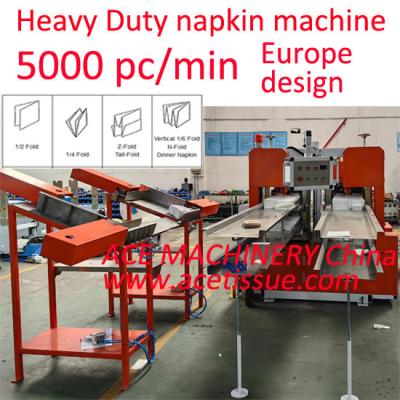 China 4 Lanes High Speed Napkin Tissue Paper Machine Heavy Duty Paper Napkin Machine for sale