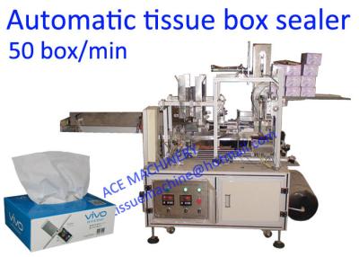 중국 50개의 상자/최소한도 고급 화장지 종이상자 포장기 판매용