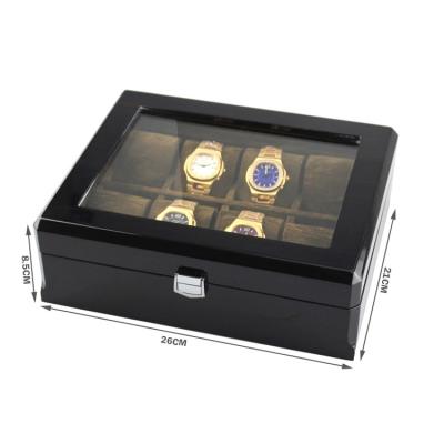 China Recycled Materials 8 Slot Market Popular Cheap Wooden Watch Jewelry Display Box for sale