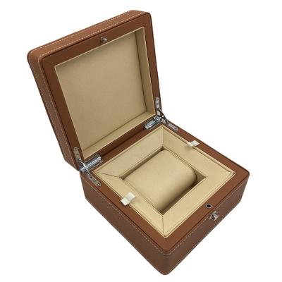 China Hot-selling Logo Luxury Handmade Glossy Wooden Custom Watch Packaging Box Watch Box for sale