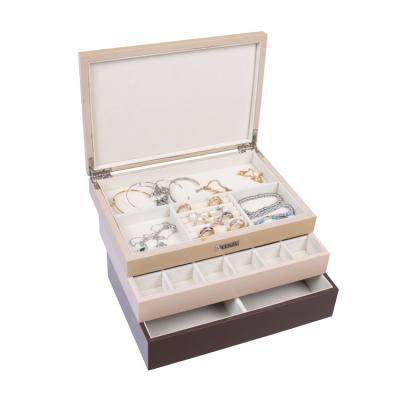 China Handmade Custom Gift Packaging With Logo Wooden Jewelry Box For Brand Jewelry Gift Box for sale