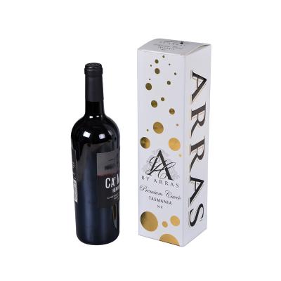 China Luxury Recycled Custom Paper Materials Cardboard Foldable Packaging Wine Box for sale