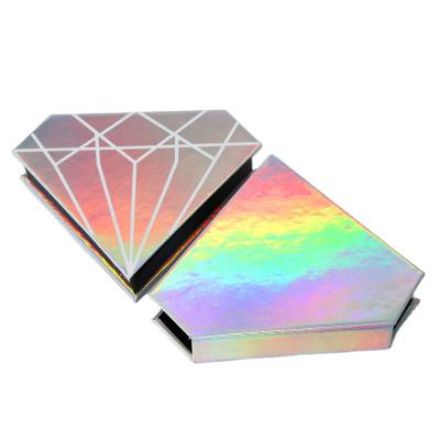 China Recycled Materials Wholesale Luxury Custom Paper Diamond Eyelash Packaging Box for sale