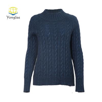 China Reputable Supplier Warm Breathable Merino Wool Knit Women Pullover Sweaters for sale