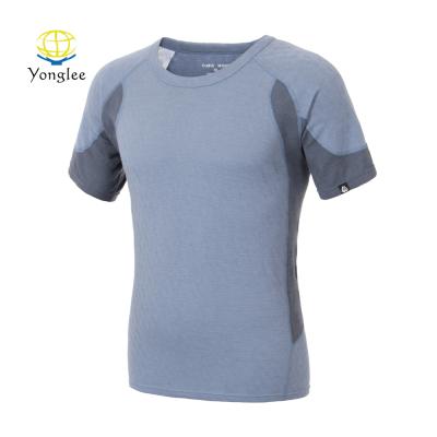 China Stylish Sportswear Mens Ultra Soft Breathable Superfine Merino Wool T-Shirt for sale