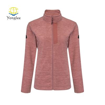 China Wholesale QUICK DRY Sportswear Warm Neck Long Sleeve Top Zip Up Cationic Fleece Women Jacket for sale