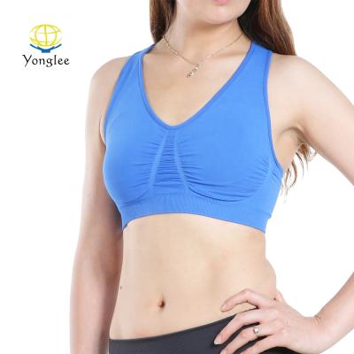 China Wholesale Seamless Sports V-Neck I-Shaped Back Women Seamless Bra for sale