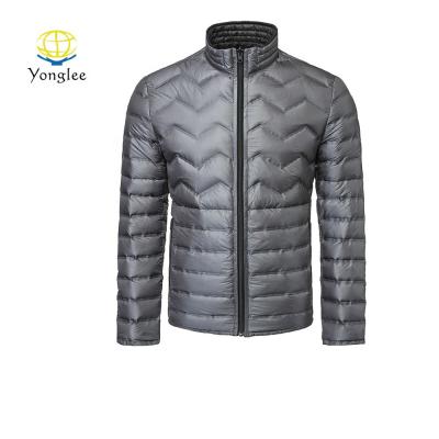 China Reliable Manufacturer Waterproof Men Quilting Free Goose Down Jacket for sale