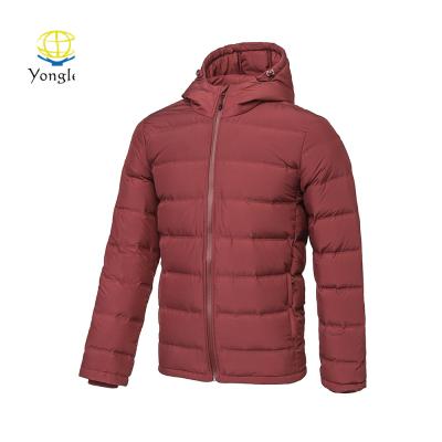 China High Quality Breathable Quilting Free Windproof Men's Warm Goose Down Jacket for sale