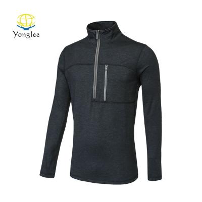 China 2020 Hot Selling Long Sleeve Breathable With Zipper Fleece Mens Jacket for sale