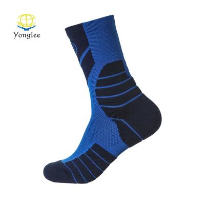 China Customized High Quality Sports Comfortable Men's Athletic Color Socks for sale