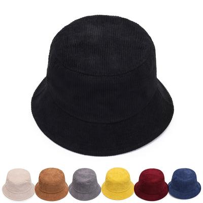 China COMMON September Super Custom Corduroy Bucket Hat Empty Bucket Hat For Women Corduroy Fisherman Beanie Hat for sale