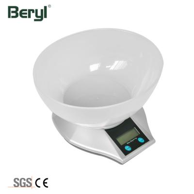 China Automatic Zero/Zero Switch/Auto Off Low Battery Amazon 5Kg Electronic Kitchen Weight Scale Scales/Overload Indication for sale