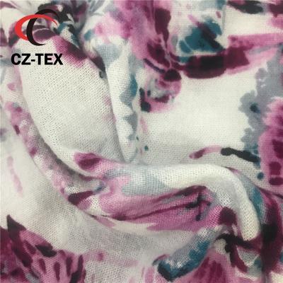 China 2021 new design fashion flame retardant pure cotton gauze printed fabric for sale