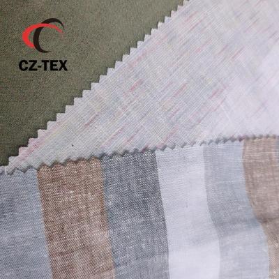 China Soft Anti Pill Hand Feel Linen Cotton Fabric For Home Textiles, Shirts, Dress for sale