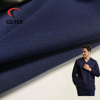 China Durable Polyester 92% Spandex 8% Fabric Ribstop For Long Sleeve Scrub Jacket Coat for sale