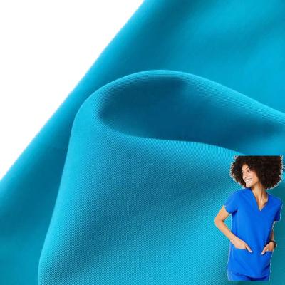 China Anti Pill Twill Polyester Rayon Spandex Medical Uniform Fabric For Scrubs for sale