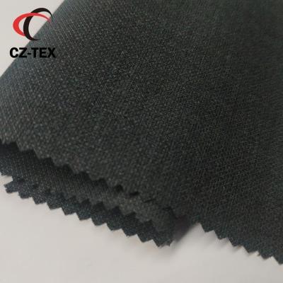 China Antistatic Black Classic Business Men Suit Wool Fabric In Stock for sale